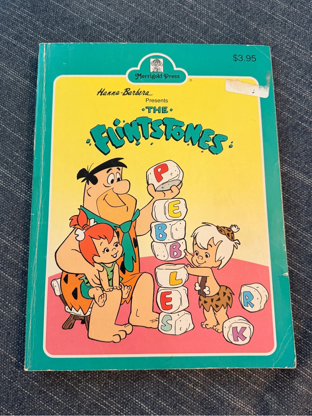 Vintage 1990 Flintstones Coloring Book Hanna Barbera Fred Wilma Pebbles